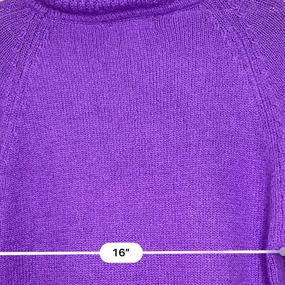 E.M.T. Women Sweater VTG Cowl Neck Silk Angora Knit Fall 80s 90s Luxury Cottage - Picture 6 of 6